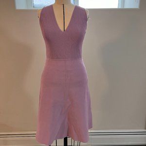 Lavender/Dusty Pink Ribbed Dress, Size Small